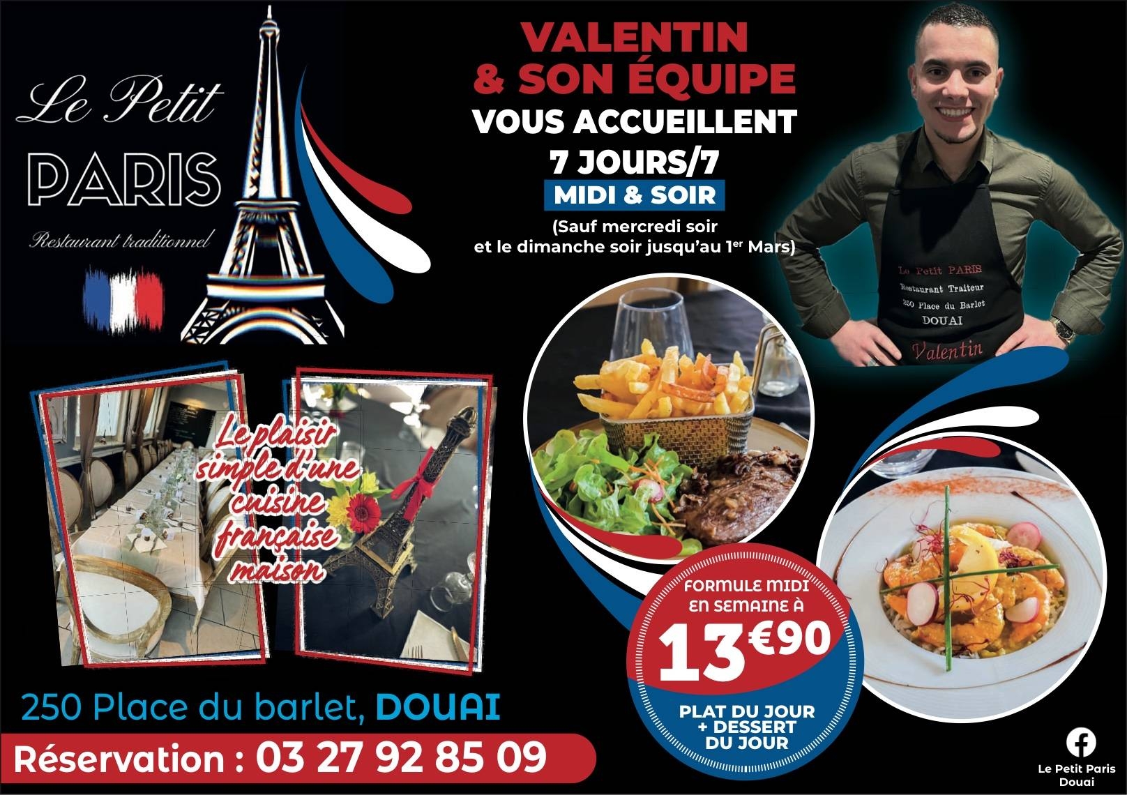 Le Petit Paris - Douai - top restaurant DOUAI